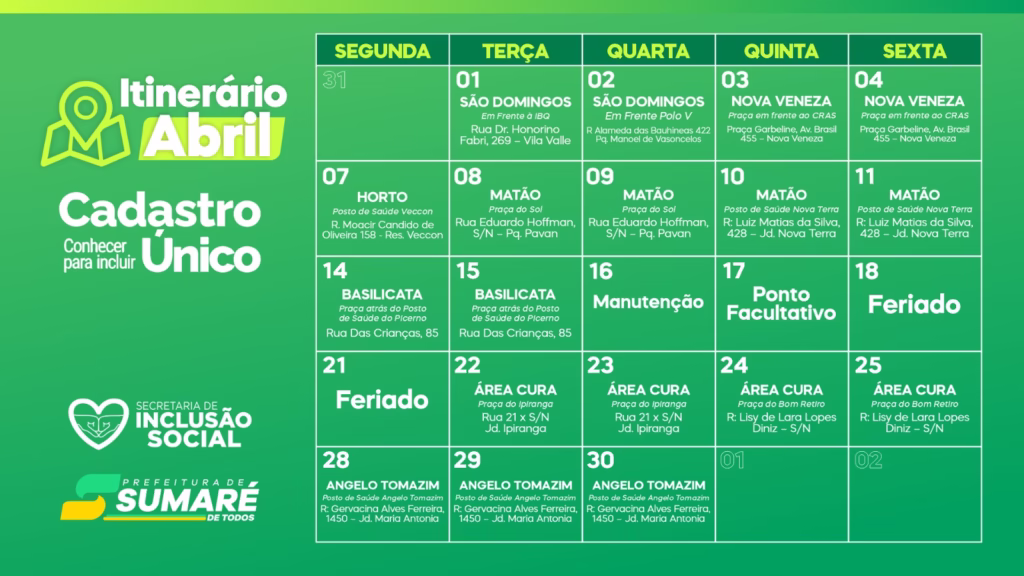 Trailer do Cadastro Único vai percorrer diversas regiões de Sumaré em abril